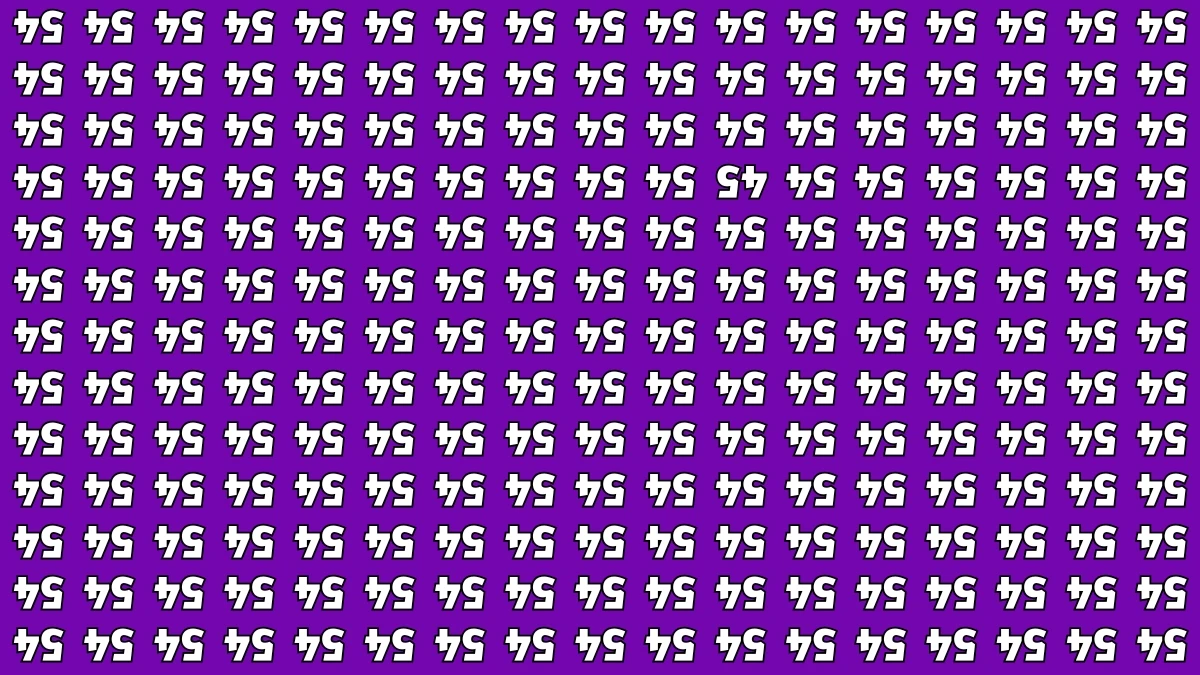 Optical Illusion IQ Test: Are You A Genius? Within 6 Seconds Spot The Inverted 45 among Inverted 54s