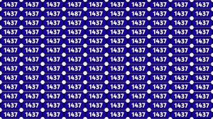 Optical Illusion Puzzle IQ Test: Within 9 Seconds Spot The Number 1487 among 1437s