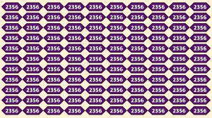 Optical Illusion Puzzle IQ Test: Within 9 Seconds Spot The Number 2536 among 2356s
