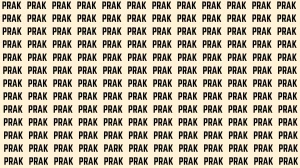 Optical Illusion Visual Test: Within 5 Seconds Spot The Word PARK among PRAKs