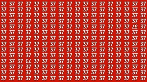 Optical Illusion: Within 6 Seconds Spot The Inverted 37 and 73 among 37s