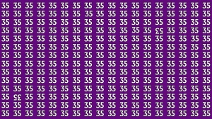 Optical Illusion: Within 6 Seconds Spot The Inverted 53 and 35 among 35