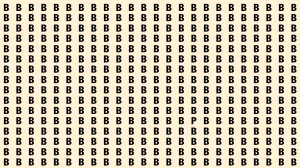 Optical Illusion: Within 6 Seconds Spot The Letter P among Bs