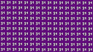 Optical Illusion: Within 6 Seconds Spot The Number 13 and 51 among 31s
