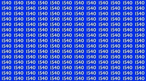 Optical Illusion: Within 6 Seconds Spot The Number 1340 among 1540
