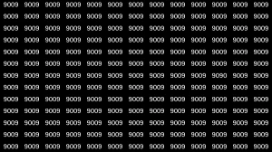 Optical Illusion: Within 9 Seconds Spot The Number 9090 among 9009s