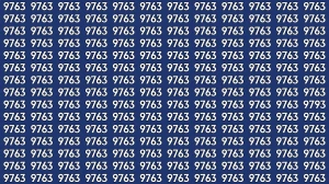 Optical Illusion: Within 9 Seconds Spot The Number 9793 among 9763