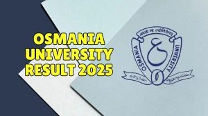 Osmania University Result 2025 Released at osmania.ac.in Direct Link to Download PG Course Result