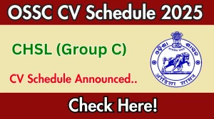 OSSC CHSL (Group C) CV Schedule 2025: Check Certificate Verification Date @ ossc.gov.in OSSC CHSL (Group C) CV Schedule 2025: Check Certificate Verification Date @ ossc.gov.in