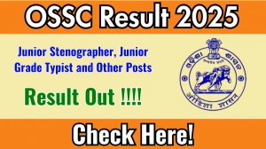 OSSC Junior Stenographer, Junior Grade Typist and Other Posts Result 2025 Out at ossc.gov.in, Direct Link to Download Result PDF Here OSSC Junior Stenographer, Junior Grade Typist and Other Posts Result 2025 Out at ossc.gov.in, Direct Link to Download Result PDF Here