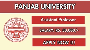 Panjab University Assistant Professor Recruitment 2025 - Apply Offline Panjab University Assistant Professor Recruitment 2025 - Apply Offline