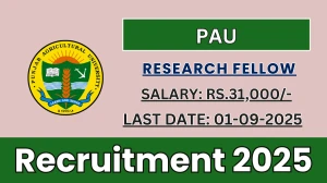 PAU Research Fellow Recruitment 2025 - Apply Offline