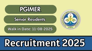 PGIMER Senior Residents Recruitment 2025 – Walk in