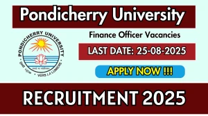 Pondicherry University Finance Officer Recruitment 2025 - Apply Online