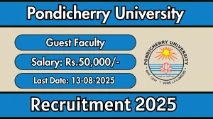 Pondicherry University Guest Faculty Recruitment 2025 - Apply Online