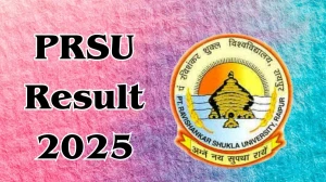 PRSU Result 2025 Released at prsu.ac.in Direct Link to Download 2nd Semester Result