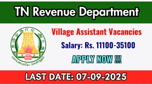 Ramanathapuram Revenue Department Village Assistant Recruitment 2025 - Apply Offline for 29 Posts