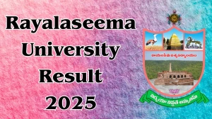 Rayalaseema University Result 2025 Released at ruk.ac.in Direct Link to Download 2nd to 8th Semester Result