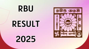 RBU Result 2025 Released at rbu.ac.in Direct Link to Download 2nd and 4th Semester Result