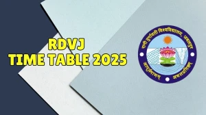RDVJ Time Table 2025 Out @ rdunijbpin.org Details Here RDVJ Time Table 2025 Out @ rdunijbpin.org Details Here