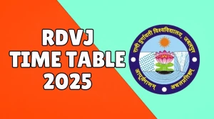 RDVJ Time Table 2025 Out @ rdunijbpin.org Details Here