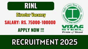 RINL Director Recruitment 2025 - Apply Offline RINL Director Recruitment 2025 - Apply Offline