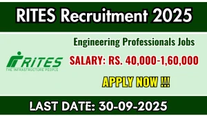 RITES Recruitment 2025 - Apply Online for Manager, Assistant Manager and More Posts by Sep 30 RITES Recruitment 2025 - Apply Online for Manager, Assistant Manager and More Posts by Sep 30