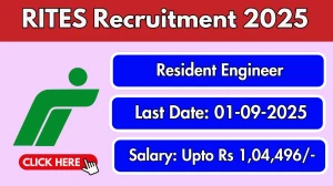 RITES Resident Engineer Recruitment 2025 - Apply Online