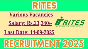 RITES Resident Lab Technician Recruitment 2025 - Apply Online for 3 Posts