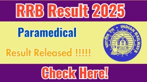 RRB Paramedical Result 2025 – Zone-wise PDF Download Link