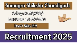 Samagra Shiksha Chandigarh Cluster Resource Coordinator Recruitment 2025 - Apply Offline for 5 Posts