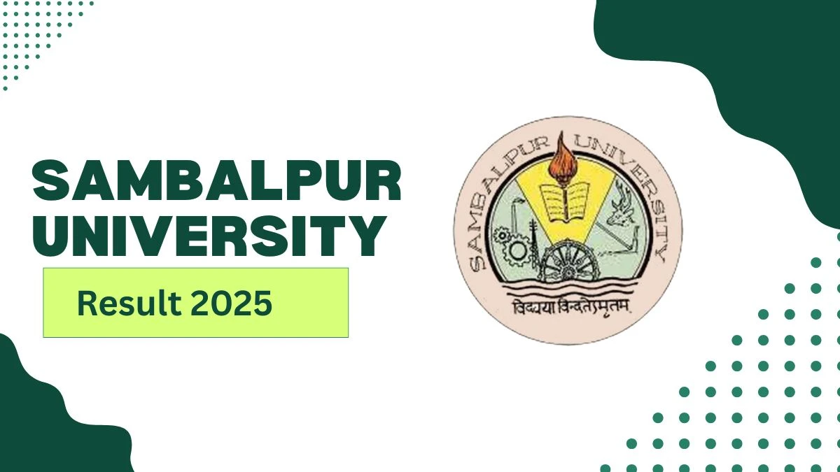 Sambalpur University Result 2025 Released at suniv.ac.in Direct Link to Download 1st and 4th Sem Result