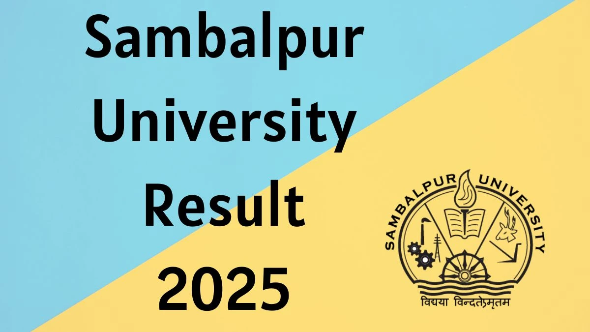 Sambalpur University Result 2025 Released at suniv.ac.in Direct Link to Download First Semester Result