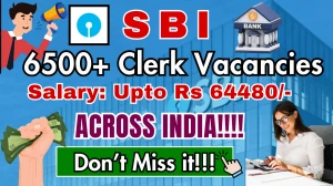 SBI Junior Associate (CLERK) Recruitment 2025 - Official Notification for 6589 Posts Apply Online