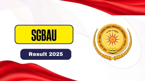 SGBAU Result 2025 OUT at sgbau.ucanapply.com Direct Link to Download 2nd, 4th Semester Result