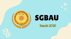 SGBAU Result 2025 Released at sgbau.ucanapply.com Direct Link to Download 2nd, 4th, 6th Sem Result SGBAU Result 2025 Released at sgbau.ucanapply.com Direct Link to Download 2nd, 4th, 6th Sem Result