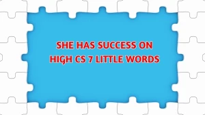 She has success on high Cs 7 Little Words 7 letters Answer