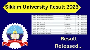 Sikkim University Result 2025 Released at logisys.org Direct Link to Download 2nd, 4th, 6th, 8th and Final Semester Result