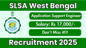 SLSA West Bengal Application Support Engineer Recruitment 2025 – Walk in