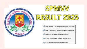 SPMVV Result 2025 Released at spmvv.ac.in Direct Link to Download 2nd, 3rd, and 4th Semester Result