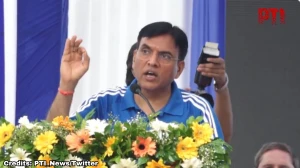 Sports Minister Mansukh Mandaviya Inaugurates Mondo Track at JLN Stadium