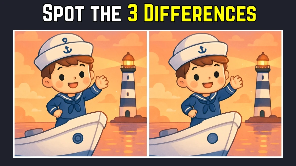 Spot the Difference: Only the sharpest eyes can spot 3 differences in this Sailor Image in 8 Secs