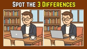 Spot the Difference: Within 8 Seconds Spot The 3 Differences in this Office Guy Image