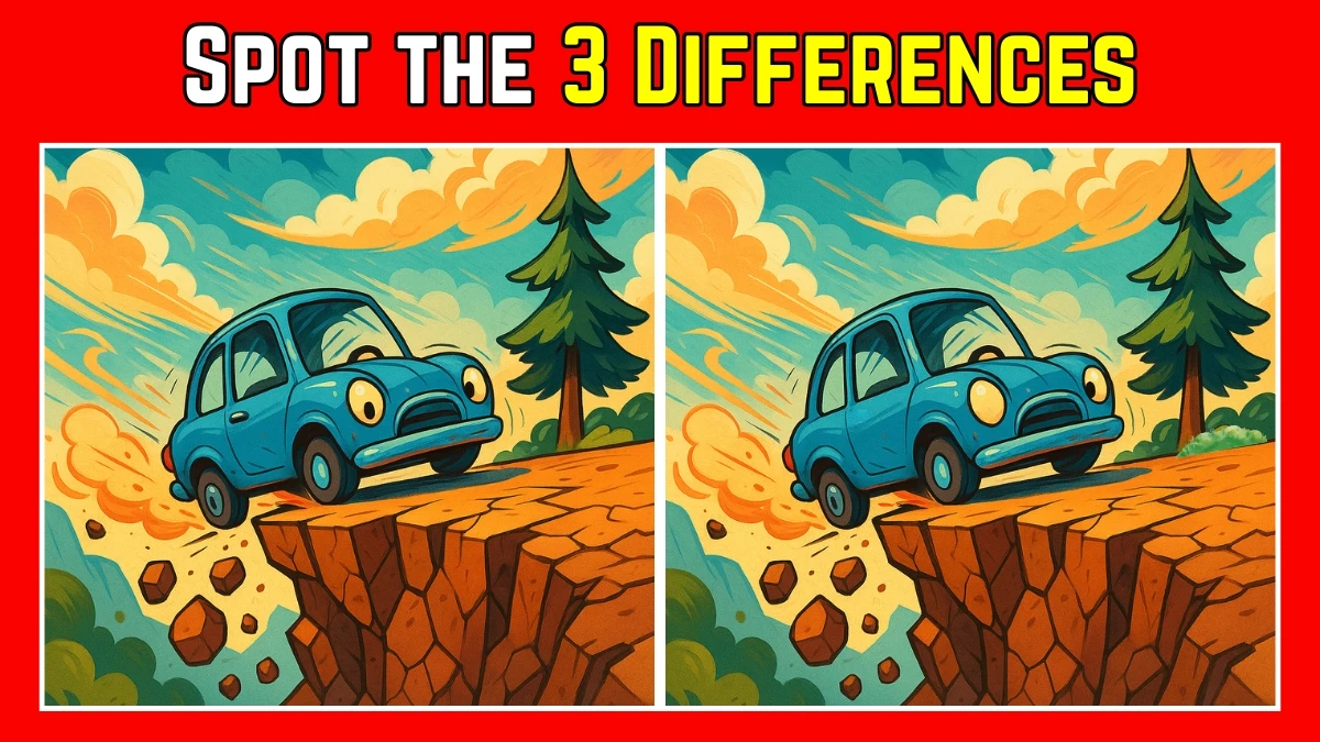 Spot the Difference: Within 9 Seconds Spot The 3 Differences in this Car Accident Image