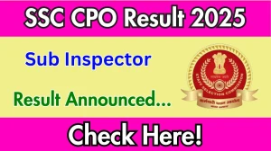 SSC CPO SI Paper II Result 2025 Out at ssc.gov.in, Direct Link to Download Result PDF Here SSC CPO SI Paper II Result 2025 Out at ssc.gov.in, Direct Link to Download Result PDF Here