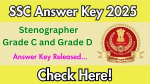 SSC Stenographer Answer Key 2025 Out ssc.gov.in Download Answer Key Here