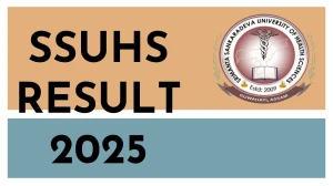 SSUHS Result 2025 Released at ssuhs.in Direct Link to Download 1st Semester Result