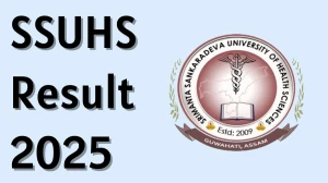 SSUHS Result 2025 Released at ssuhs.in Direct Link to Download 3rd Semester Result