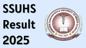 SSUHS Result 2025 Released at ssuhs.in Direct Link to Download Third Semester Result