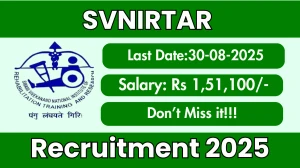SVNIRTAR Recruitment 2025 - Apply Offline for 05 Demonstrator, Junior Store Keeper and Other Posts